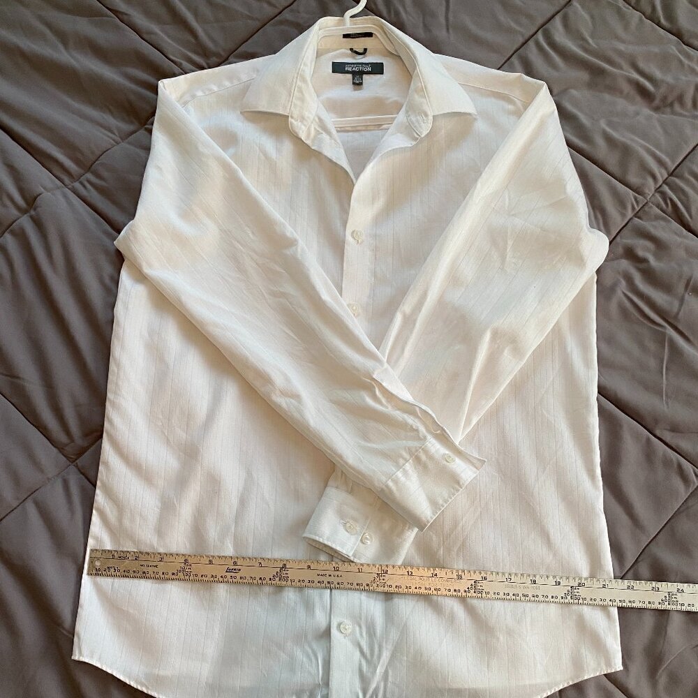 Men's Reaction Kenneth Cole Wrinkle Free Long Sleeve Button Down Dress Shirt - Picture 3 of 5